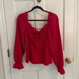 Top shop balloon sleeve top